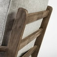 thumbnail image 7 of Mercana Olympus VI Frost Gray Fabric Wrapped Honey Wooden Frame Accent Chair, 7 of 7