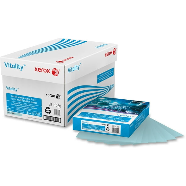 Xerox Vitality Pastel Multipurpose Paper Blue, Blue, 500 / Ream