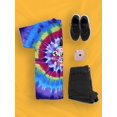 thumbnail image 3 of Trendy  Objects Rave Style Tie Dye Spiral Women -Image by Shutterstock, Female Large, 3 of 4