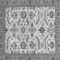 thumbnail image 1 of Ahgly Company Indoor Square Abstract Gray Modern Area Rugs, 4' Square, 1 of 4