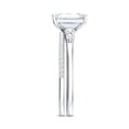 thumbnail image 3 of Rosec Jewels 6X8 MM Emerald Cut Lab Grown Diamond Bridal Ring Set - Gift For Women, 14K White Gold, US 7.00, 3 of 8