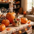 thumbnail image 2 of DVKOVI Halloween Decoration Vintage Patchwork Ghost Ornament with Pumpkin Lantern White One Size 1 Count, 2 of 5