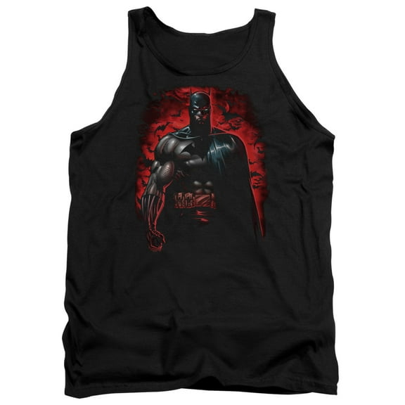 Batman Red Knight Adult Tank Top Black