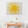 thumbnail image 3 of Nawypu  Boho Yellow Sun Sunset Sunrise Wall Art Canvas Prints, Boho Sun Gifts for Women, Modern Bohemia Wall Art Decor for Home Bedroom Bathroom, 3 of 5