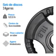 thumbnail image 2 of Set de Discos 3 agarres Tayga 11,22 y 33 Lb color negro, 6 piezas., 2 of 5