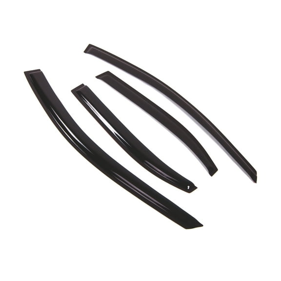 Tuningpros WD2-556 Outside Mount Window Visor Deflector Rain Guard Dark Smoke 4 Pcs Set For 2004-2008 Acura TSX