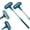 Bule*2, variant on 2-in-1 Window Cleaning BrushI, Detachable Extendable Handle, Lightweight Reusable Tool for Window Screens, Glass, Car Interiors & Household Surfaces