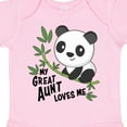 thumbnail image 4 of Inktastic My Great Aunt Loves Me Cute Panda Boys or Girls Baby Bodysuit, 4 of 5