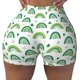 thumbnail image 2 of Balery St. Patrick's Day rainbows Pantalones cortos de entrenamiento estampados para mujer, sin costuras, ajustados, para gimnasio, yoga, correr, deportes, ejercicio activo, fitness.-Large, 2 of 8