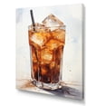 thumbnail image 2 of Designart "Chilled Glass Of Cold Brew I" Coffee Canvas Wall Art, 2 of 7