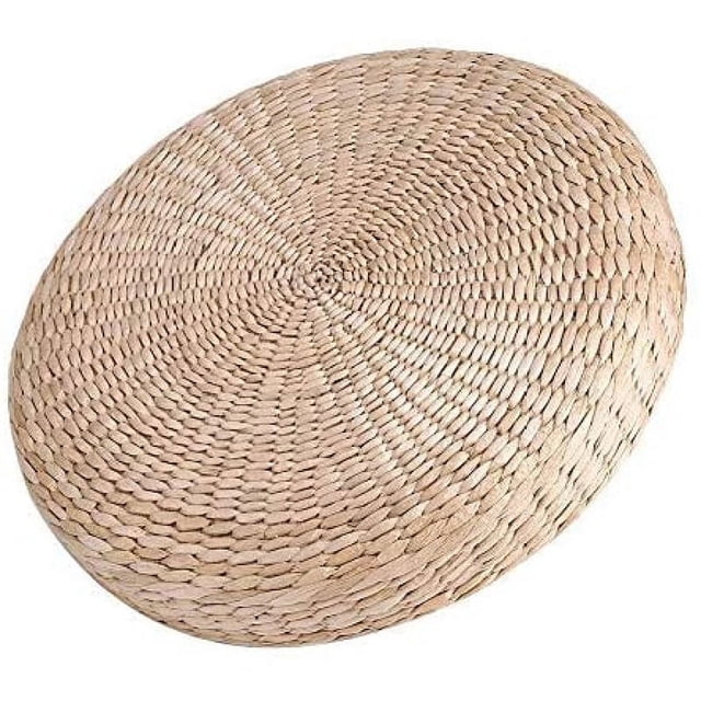 Cojín De Tatami Taburete Acolchado Redondo Estera De Paja Suave para Yoga Cojín De Suelo Ecológico Sentado Jardín De Punto Comedor Decoración del Hogar Al Aire Libre 40 Cm