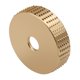 thumbnail image 1 of Disco de pulido para madera de 3" con orificio de 5/8", ideal para tallado de raíces y acabados en madera - Incluye disco dorado para esmeril angular, 1 of 6