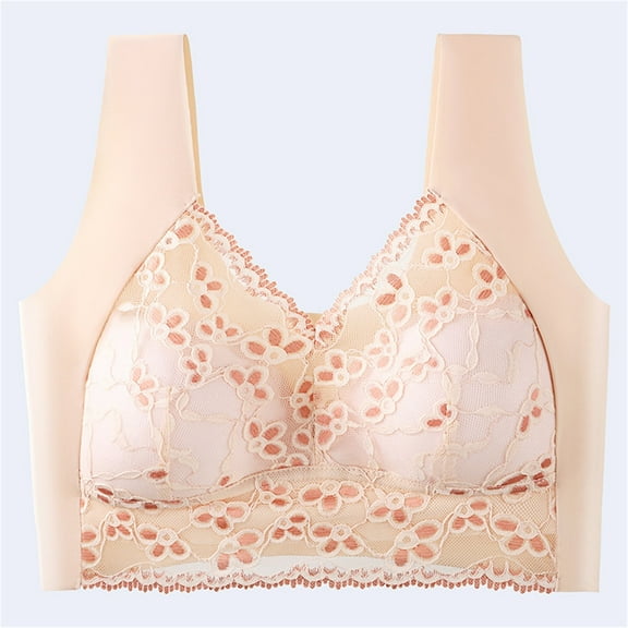 High Support Wireless Bras For Women, Full Coverage Adjustable Strap Bras With No Underwire, Comfortable Everyday Bras For Large Busts