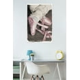 thumbnail image 2 of Girl's Feet in Pink Ballet Slippers Wall Poster, 22.375" x 34", 2 of 2