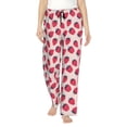 thumbnail image 1 of Balery Strawberry Pantalones de pijama para mujer, pijamas ultraligeros, pantalones de estar por casa-XX-Large, 1 of 6