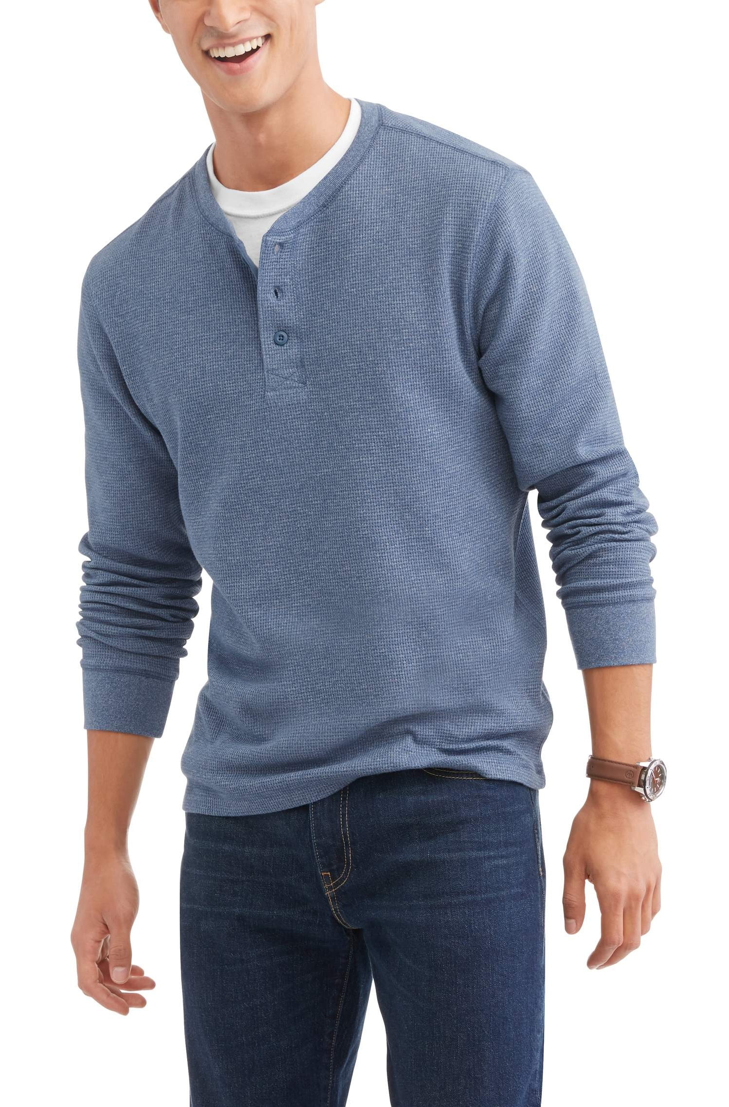 Fg Ls Thermal Henley - Walmart.com