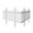 Madison Fence, variant on 3ft H x 3.5ft W (2 Panels) No Dig Zippity Baskenridge Fence Panel Kit, Vinyl Fence Panel, White Vinyl Fence for Yard, Temporary Fence for Backyard, White Picket Fence Garden Border, DIY Fence ZP19037
