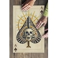 thumbnail image 3 of Ace of Spades, Playing Card (19x27 inches, Premium 500 Piece Jigsaw Puzzle for Adults and Family, Made in USA), 3 of 4
