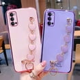 thumbnail image 2 of Bonita funda de teléfono con cadena para la muñeca con corazón de amor para Samsung Galaxy A32 A02 A20S A50 A20 A21 A21S A31 A71 A52 A72 A51, cubierta de parachoques chapada Tan Jianjun unisex, 2 of 2