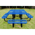 thumbnail image 2 of LifeYard 46" Steel Square Picnic Table,Expanded, Metal Outdoor Table (Blue), 2 of 7