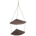 thumbnail image 1 of Estante De Esquina Colgante, Aglomerado De Estante De Esquina En Forma De Abanico Sin Perforación Ajustable Para El Hogar Para La Escuela Para La Oficina ANGGREK Fan Shape Corner Rack, 1 of 8