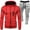 Red, variant on Sweatsuits For Men Set Big And Tall, Men's Tracksuits 2 Piece Outfit Outfits Hooded Athletic Tracksuit Jogging Suit (XL,Red)