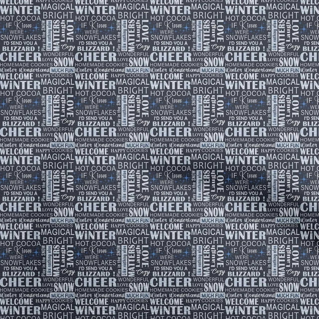 oneOone Cotton Cambric Blue Fabric Text Sewing Craft Projects Fabric Prints By Yard 42 Inch Wide