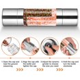thumbnail image 4 of Dual Salt & Pepper Mill Set 2 In 1 Pepper-salt Mill, Sleek Stainless Steel With Adjustable Ceramic Grinder, Also As A Large Salt Pepper Shaker Grinder, 4 of 5
