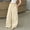 Khaki, variant on Girls Wide Leg Casual Pants Loose Fit Comfortable Trousers For Big Kids And Soft Everyday Wear Tween Kids Summer Soft Comfy Cute Basic Pants