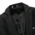 thumbnail image 6 of jjayotai Mens Tops Clearance Mens Casual Fashion Solid Slim Fit Suit Jacket 1 Button Long Sleeves Stretch Lightweight Blazer Suit Business Sport Coat Tops, 6 of 7