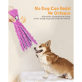 thumbnail image 3 of No Stuffing Crinkle Plush Dog Toys, 2 Pack Octopus Squeaky Dog Toys for Teething, Soft & Durable Interactive Dog Chew Toys for Puppies, Small, Medium and Large Dogs Training (Purple+Blue), 3 of 7