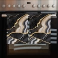 thumbnail image 2 of Black Marble Kitchen Towels Set of 3, Water Absorbent Dish Towel, Grey Gold Texture Vintage Farmhouse Art Decorative Hand Towels - Quick Drying Cloth for Cooking Baking, 18x28 Inch, 2 of 8