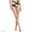 Black/Egret Lilies, variant on Women's Pinchless High Waisted Bikini Bottoms