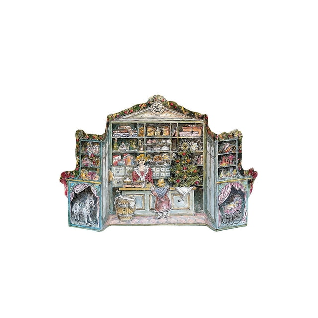 Toy Alexander Taron Importer 11454 Korsch Advent, tienda victoriana tridimensional, gris