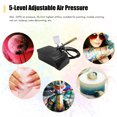 thumbnail image 4 of Mistaha Multi-functional Airbrush Kit with Compressor Handheld Air Brush Set Dual-Action 5-level Adjustable Pressure Max.25PSI, 4 of 8