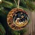 thumbnail image 2 of Xihbxyly Cosas Por Menos de 5 Dolares Colgante Navideño Misterioso Azul Marino y Dorado 8 Cm/3,14 Pulgadas, Acrílico Navideño, 2 of 4
