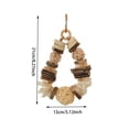 thumbnail image 2 of Rabbit Chew Toys for Teeth - Natural Wooden Pet Hanging Toy for Small Animals, Guinea Pigs & Hamsters - 8.3" x 5.1" Cage Accessories for Grinding & Biting, 2 of 4