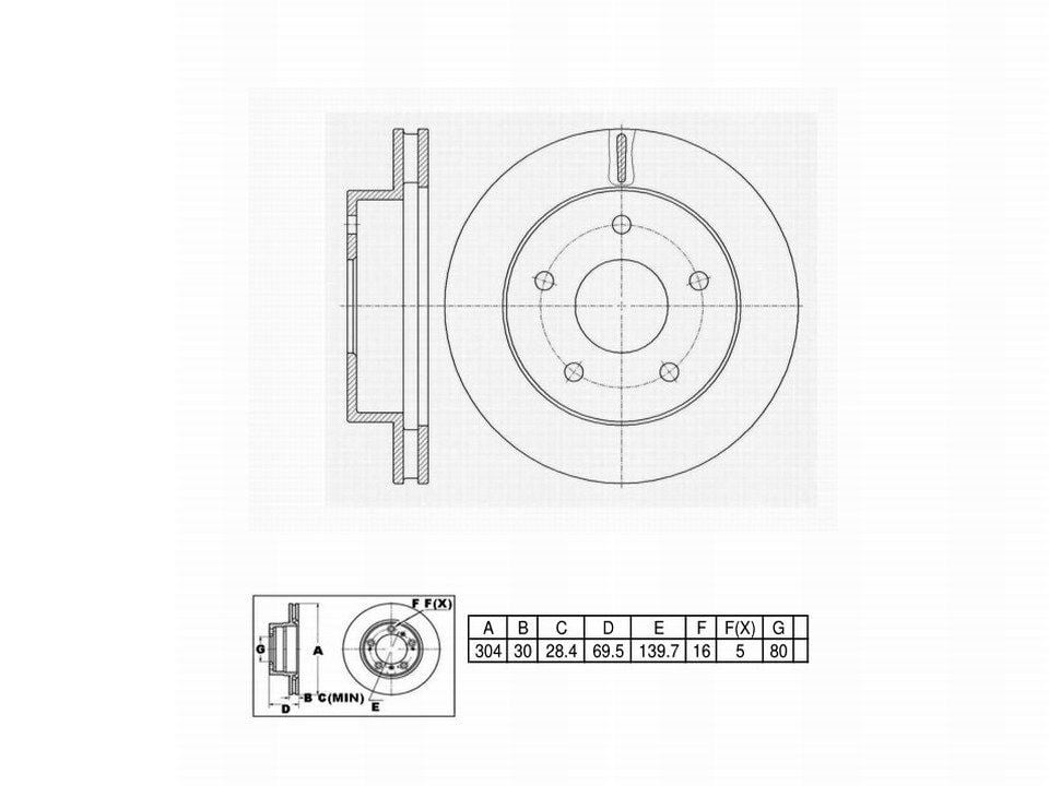 Winstop Brake Rotor, Front WS233107, Dodge Ram 1500 2001-2000