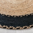 thumbnail image 3 of SAFAVIEH Natural Fiber Cirino Bordered Area Rug, Natural/Black, 4' x 6' Oval, 3 of 8
