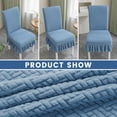 thumbnail image 2 of Universal Stretch Dining Room Chairs Slipcover, Removable Washable Chair Seat Protector with Skirt  for Restaurant, Banquet Dining Chair, 2 of 9