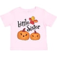 thumbnail image 3 of Inktastic Little Sister Pumpkins with Fall Leaves Girls Toddler T-Shirt, 3 of 5