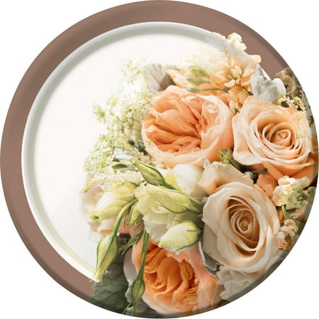 UPC 039938341039 product image for Rose Gold Bouquet Dessert Plates, 8pk | upcitemdb.com