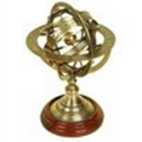 Thor Instruments Antique Brass Globe Armillary Table desk Office Rustic Vintage Home Decor Gift