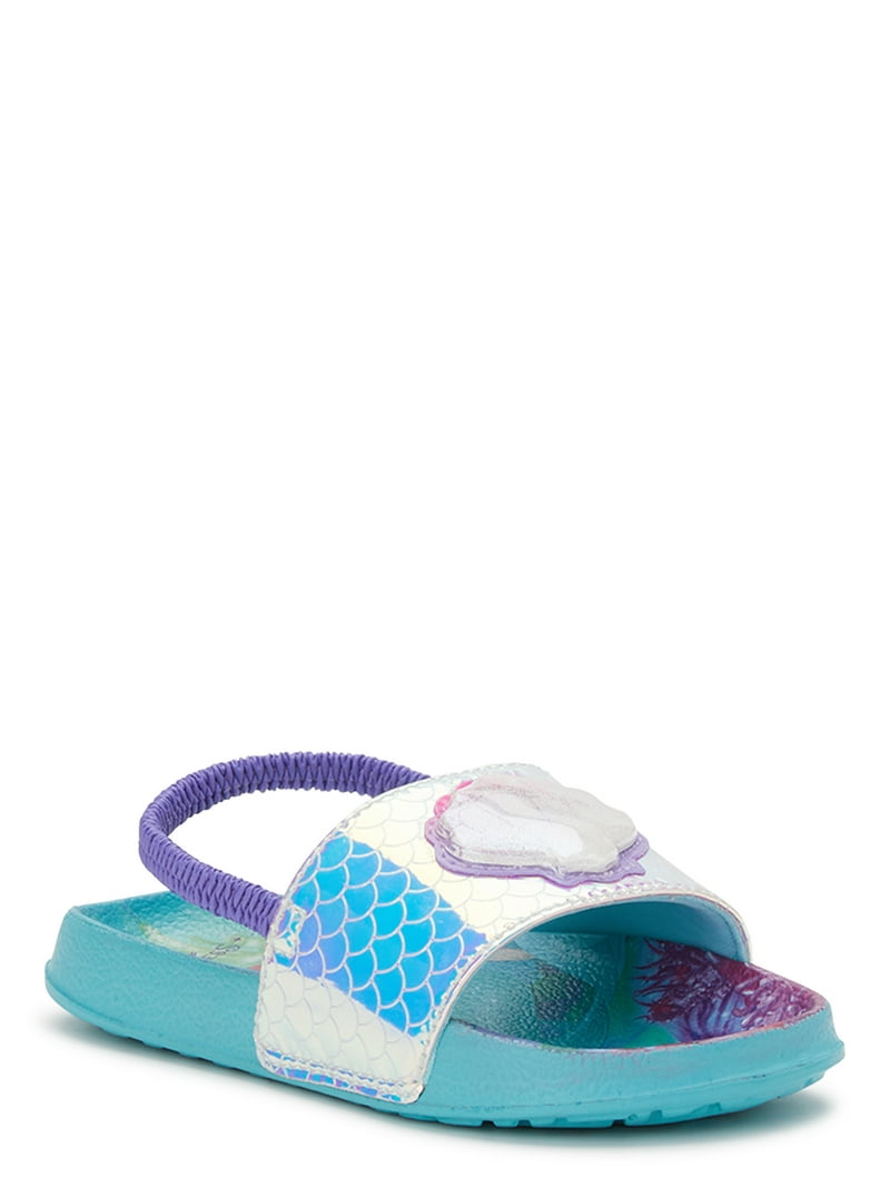 Disney The Little Mermaid Kids Slide Sandals Pink