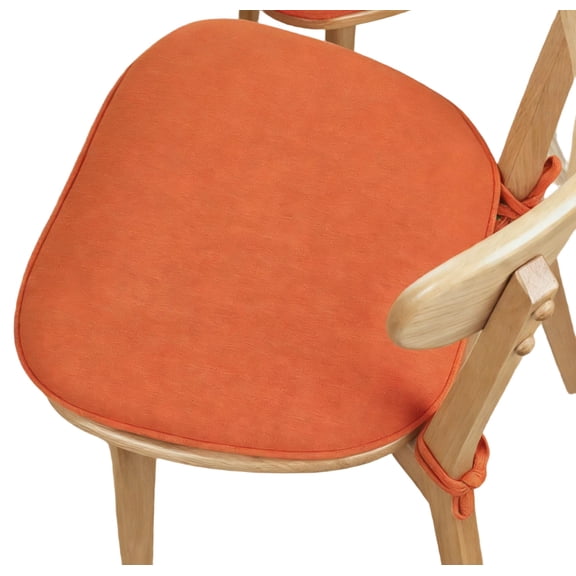 U-Shaped Dining Chair with Secure Ties Non- Kitchen Seat Pads Comfortable Colorful Home