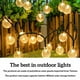 thumbnail image 4 of Light Ball Solar 100LM String Light Impermeable Decoración Lámpara Cadena, Blanco cálido, 1.8cm, Solar 8 Modos, 9.5m, 50LED tholdsy HA006260-02, 4 of 7