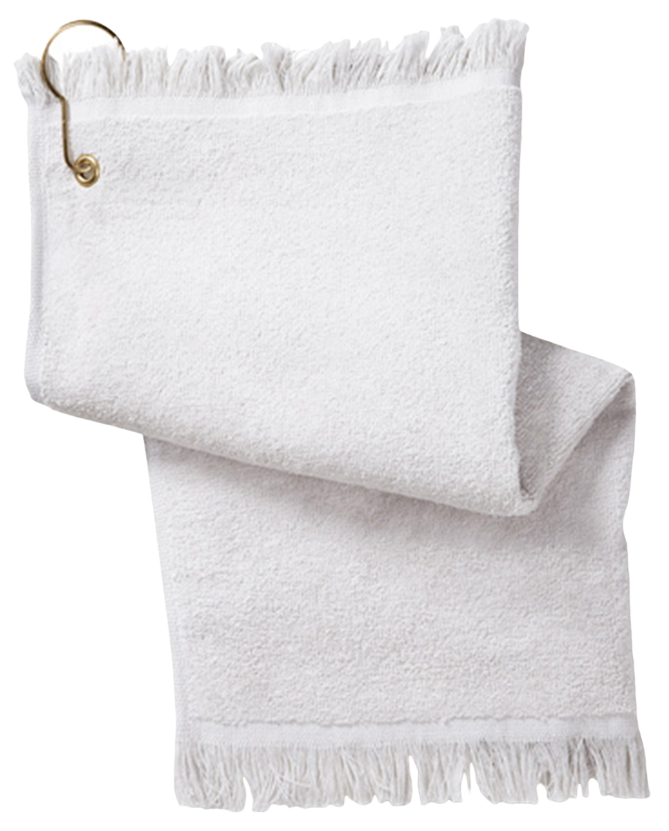 Anvil Fringed Fingertip with Corner Grommet and Hook Towel, Style T60G