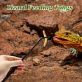 thumbnail image 5 of Reptile Feeding Tongs Lizard Feeding Tongs Aquarium Curved Feeding Tweezers with Rubber Tip Black 10.63" Length, Black, 5 of 6