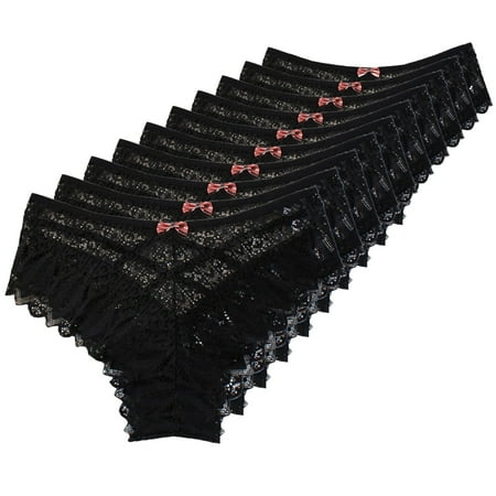 High Thigh Bikini Underwear for Women Women s plus Size Underwear High Cut Panties For Women Crochet Lace Lace Up Panty Sexy Hollow Out Underwear