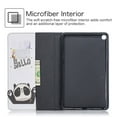 thumbnail image 3 of Galaxy Tab A 8.0 (2019) Case P200 P205, Allytech Slim Cute Pattern PU Leather Folio Stand Cards Slots Wallet Case Cover for Samsung Tab A with S Pen 8.0 Inch Tablet SM-P200/SM-P205, Hello Panda, 3 of 7